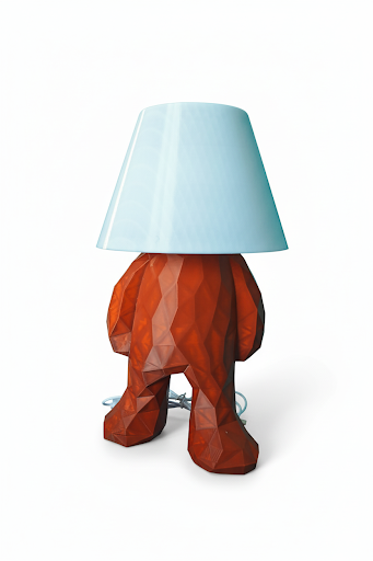 Lampa KUBU imprimată 3D din ABS și PETG 34,5 cm